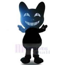 Funny Smiling Black Cat Mascot Costume Animal