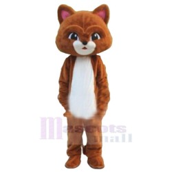 High Quality Cute Brown Cat Mascot Costume Animal