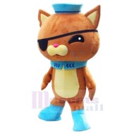 Chat Orange Kwazii Costume de mascotte Animal avec des chaussures bleues