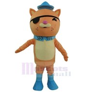 Chat Orange Kwazii Costume de mascotte Animal avec des chaussures bleues