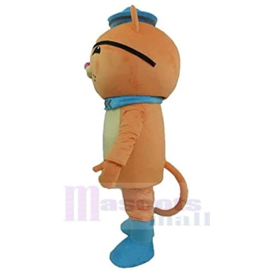 Orange Cat Kwazii Mascot Costume Animal with Blue Shoes