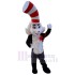 Magic White Cat Mascot Costume Animal with Top Hat