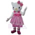 Pretty Pink Hello Kitty Cat Mascot Costume Animal