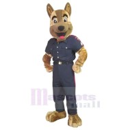 Happy Uniform Police Dog Mascot Costume Animal