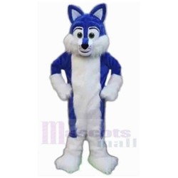 Royal Blue Husky Dog Plush Mascot Costume Animal