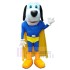 Super Power Dog Mascot Costume Animal with Yellow Cape