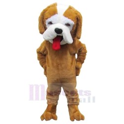 Piquant Brown Hound Dog Mascot Costume Animal