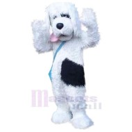 Chien blanc en peluche drôle Costume de mascotte Animal