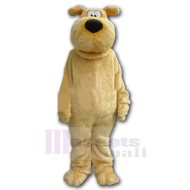 Plush Yellow Dog Mascot Costume Animal Adult