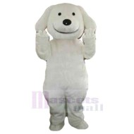 White Puppy Dog Mascot Costume Animal Fancy Dress