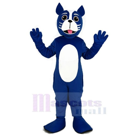 Blue Boston Terrier Dog Mascot Costume Animal