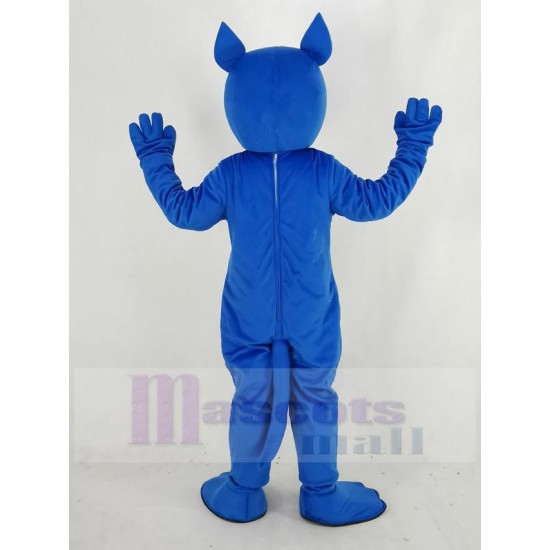 Blue Boston Terrier Dog Mascot Costume Animal