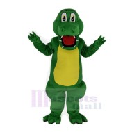 Alligator vert drôle Costume de mascotte Animal