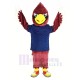 Red Cardinal Bird Mascot Costume in Dark Blue T-Shirt Animal