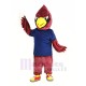 Red Cardinal Bird Mascot Costume in Dark Blue T-Shirt Animal