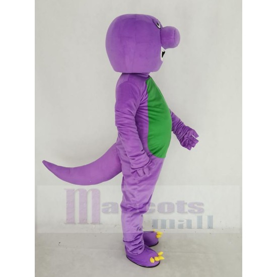 Purple Barney Dinosaur Mascot Costume Animal