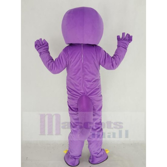 Purple Barney Dinosaur Mascot Costume Animal