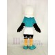 Sport Eagle Mascot Costume in Blue T-shirt Animal