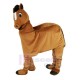 Funny Brown New 2 Person Horse Mascot Costume