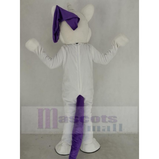 My Little Pony Horse Mascot Costume with Purple Hair