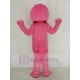 Pink Barney Dinosaur Mascot Costume Animal