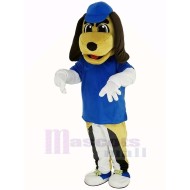 Chien Beagle Costume de mascotte avec chapeau bleu Animal
