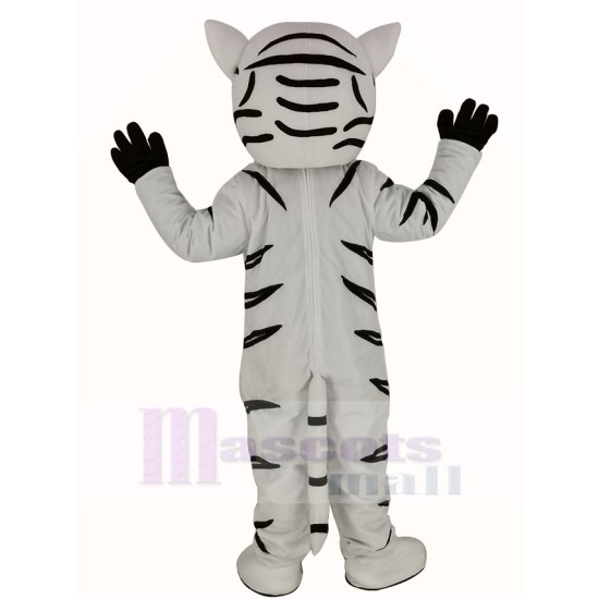 Fierce White Tiger Mascot Costume Animal