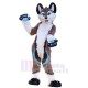 Chien Loup Slim Marron et Blanc Costume de mascotte Animal