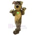 Happy Dark Brown Dog Mascot Costume Animal