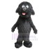 Long Hair Black Dog Mascot Costume Animal