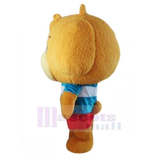 Lovely Big Head Yellow Dog Mascot Costume Animal