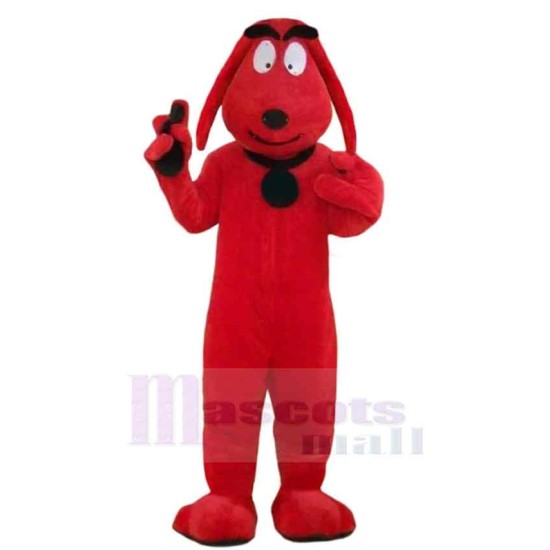 Smiling Red Dog Mascot Costume Animal