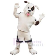 Pirate White Dog Mascot Costume Animal