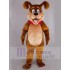 Happy Brown Christmas Dog Mascot Costume Animal