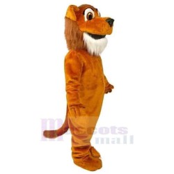 Orange Plush Dog Mascot Costume Animal