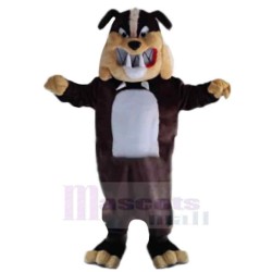 Evil Bulldog Mascot Costume Animal with Sharp Teeth