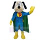 Super Dog Mascot Costume Animal with Green Cape