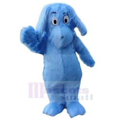 Kind Blue Furry Dog Mascot Costume Animal