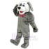 Friendly Grey Dog Mascot Costume Animal Adult