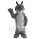 Interesting Long Fur Grey Dog Mascot Costume Animal