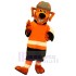 Power Sport Orange Dog Mascot Costume Animal