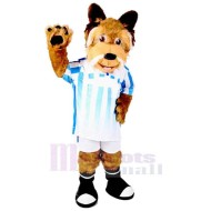 Smiling Sport Football Dog Mascot Costume Animal