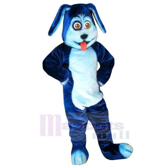 Super Cute Blue Dog Mascot Costume Animal