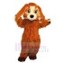 Super Cute Furry Dog Mascot Costume with Long Eyelashes