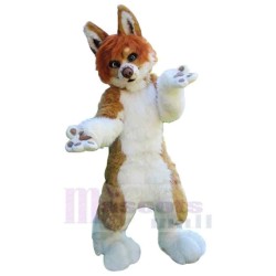 Super Cute Brown and White Dog Mascot Costume Animal