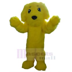 Cute Yellow Dog Mascot Costume Animal with Big Eyes