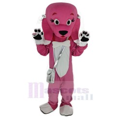 Pink Dog Mascot Costume Animal