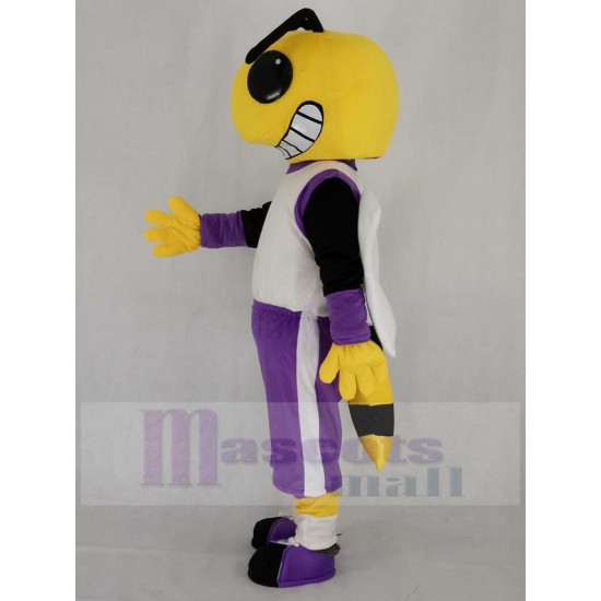 Smiling Yellow Hornet Bee Mascot Costume Insect