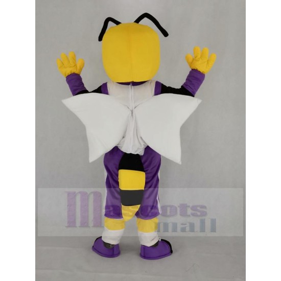 Smiling Yellow Hornet Bee Mascot Costume Insect