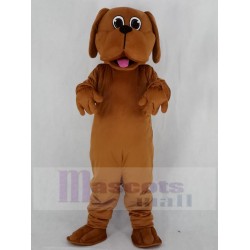 Brauner Bluthund Hund Maskottchen Kostüm Tier